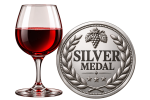Wine Glass and Silver Medal Wine Glass and Silver Medal
